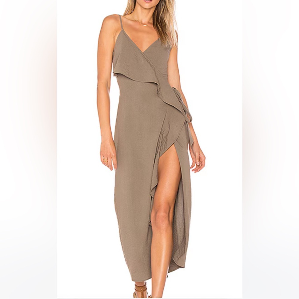 Revolve Clothing Tularosa Green Wrap Dress, Small